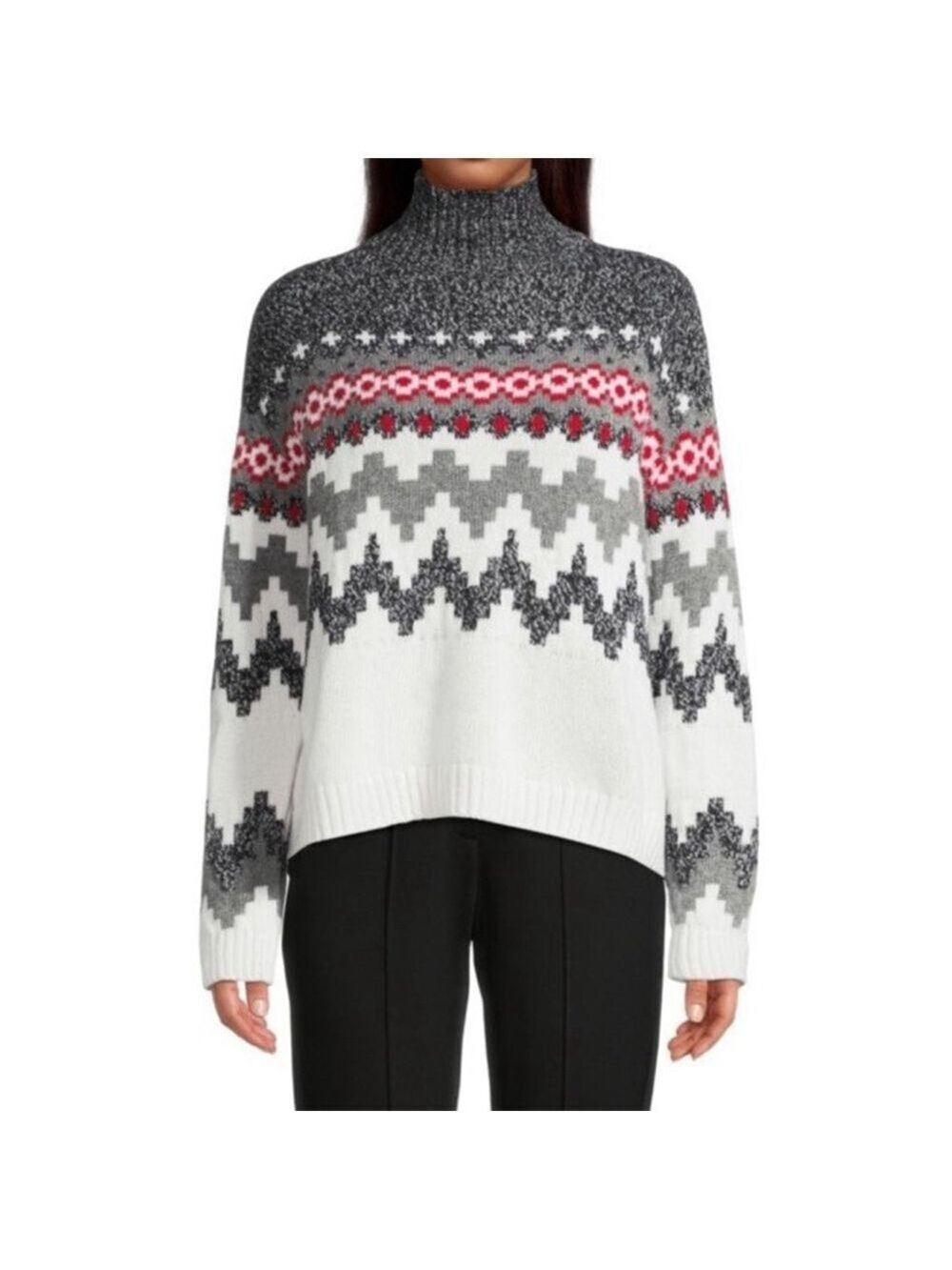 Max Mara Weekend Sweater Size Small Fair Isle Maser 100% Wool $385